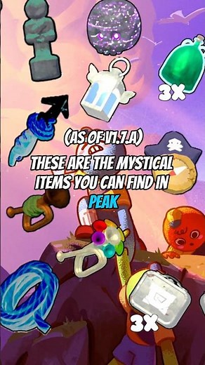Mystical Items and their effects (v.1.7.a) | Peak #peakgameplay #tipsandtricks