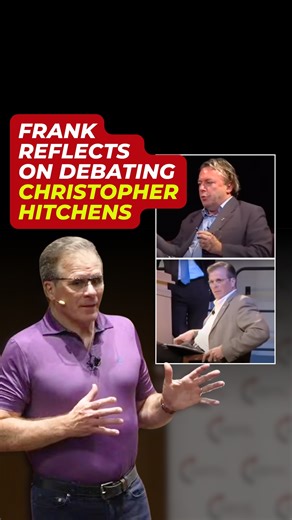 What was it like debating Christopher Hitchens? Frank shares how Hitchens wowed the crowd—while dodging the toughest questions about atheism. . . . #ChristopherHitchens #Debate #Atheism | Cross Examined