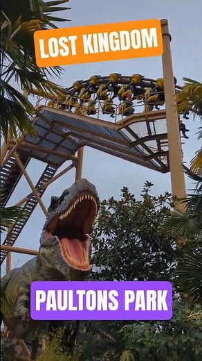 NEW T-Rex Roars into Paultons Park #planitpark #paultonspark #lostkingdom