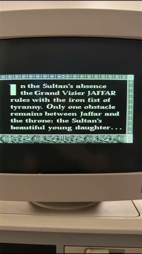 Prince of Persia running in Hercules Graphics Mode on AMSTRAD PC 1640 #gaming #games #pc1640