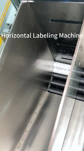 High Speed Horizontal Labeling Machine for Lipstick Tube #machine #packagingmachine #labelingmachine #automaticlabelingmachine