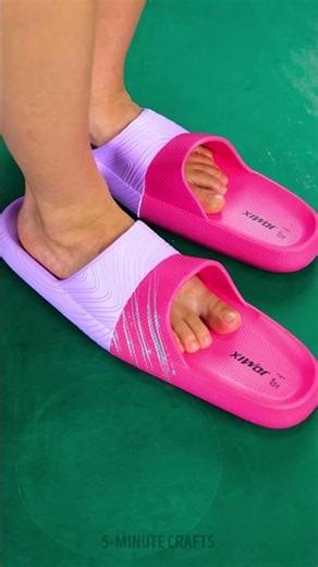 You Have to See What She Turned These Slippers Into 😍