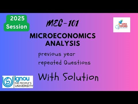 MEC101 | Previous year questions with solution | Repeated Questions | for IGNOU Students