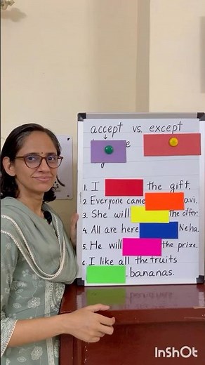 Stop Confusing These Words: accept vs except ✴️