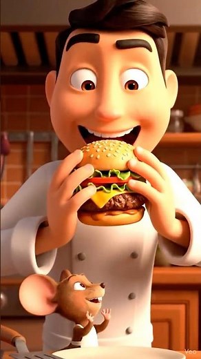 Meet the Tiny Mouse Chef 🐭🍳 | Adorable Pixar-Style Cooking Animation