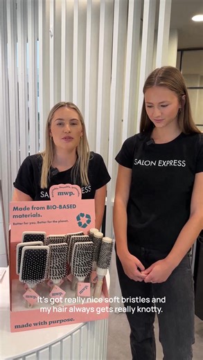 From detangling to blow-drying, our brush collection is built to care for your hair 💛 Gentle on strands, tough on tangles, and designed to give you that salon finish our MWP are eco friendly and there's one for all hair types. | Salon Express