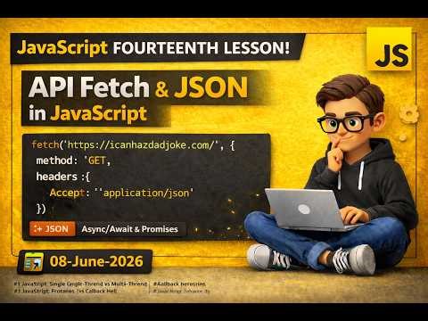 JavaScript Fetch API Tutorial (Lecture 14) | Get Data from API using Async/Await
