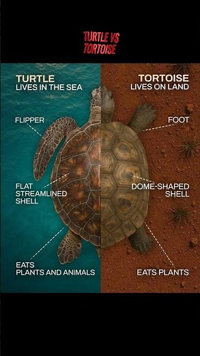 Turtle vs Tortoise #neetbiology #neet #ncert #scienceexplained #2025 #biology #zoology #turtle