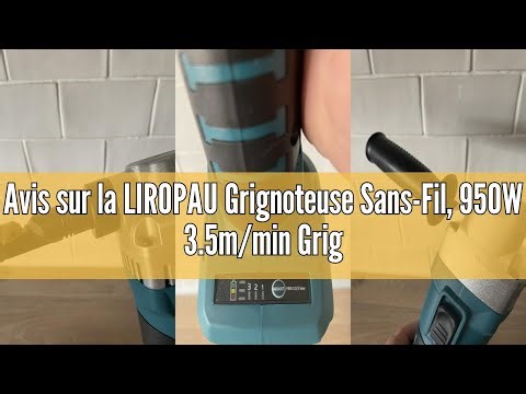 Avis sur la LIROPAU Grignoteuse Sans-Fil, 950W 3.5m/min Grignoteuse De Métal Sans Fil Compatible Ave