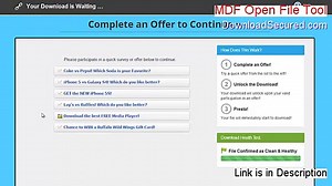 MDF Open File Tool Free Download - Risk Free Download