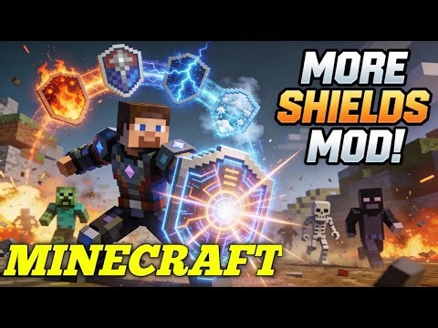 Minecraft More Shield Mod – New Shields You NEED to Try!