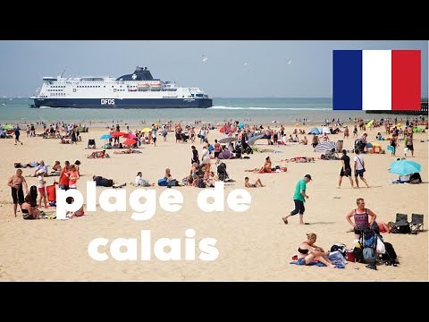 CALAIS BEACH WALKING TOUR FRANCE 4K