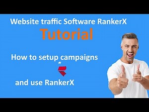 Website traffic Software RankerX Tutorial