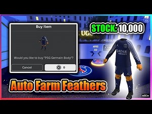 [UGC LIMITED] PSG Obby Script - Auto Farm Feathers (PSG Germain Body)