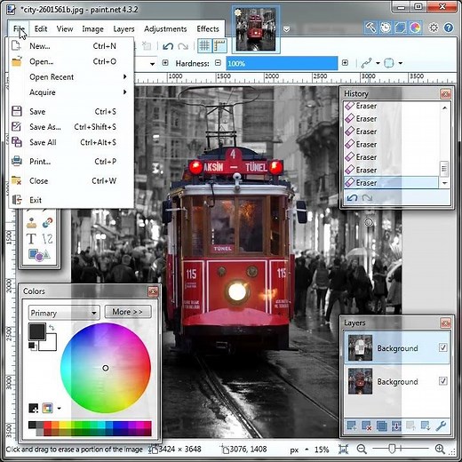 Selective Coloring in Paint NET #shorts