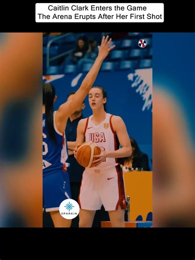 Caitlin Clark Enters the Game The Arena Erupts After Her First Shot #angelreese #lasvegas #caitlinclark #wbba #womensbasketball #wnbahighlight #newsbasketball #foryour #lasvegasaces #indiana #aces