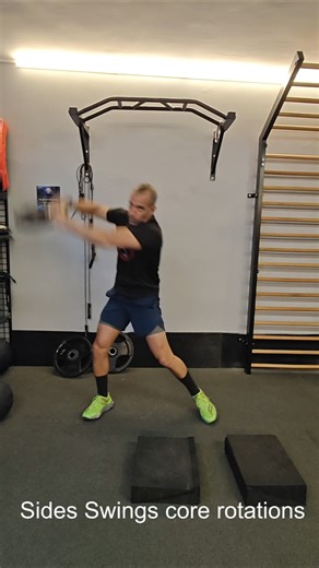 Side Sweeps with core rotations