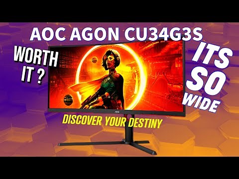 AOC CU34G3S Curved Gaming Monitor Review - Ultrawide Worth it ?