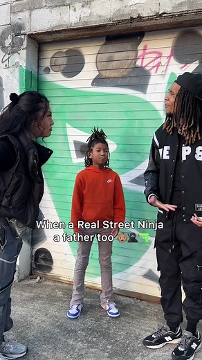 My son tryna be on the block Jelly’N sh*t 👶🏽🥷🏼🔫 #reels @jinacii 🌝 @lilcfood