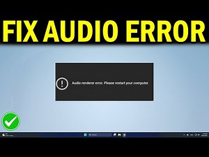 How To Fix Audio Renderer Error on YouTube