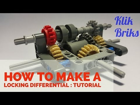#KlikBriks\nHow to Build a Lego Technic Locking Differential with only 26 pieces! l Instructions