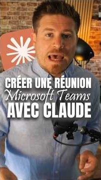 Comment créer une réunion Microsoft Teams avec Claude ? 🤔 #ia #claude #shorts