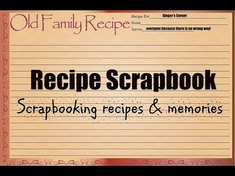 Make Recipe Cards with Scraps | Scrapbooking Recipe Book