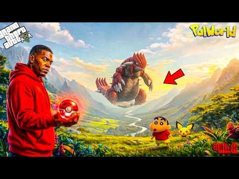 GTA 5 : Franklin And Shinchan Found A Secret Way To Pokemon World In GTA 5 Telugu PART 8 | #gta5