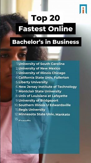 Which colleges have the fastest online bachelor's degrees in business? #college #business