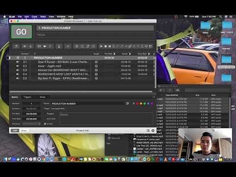How to create group in QLAB and Continuous play all tracks....