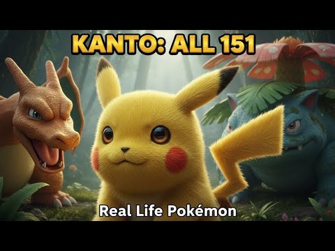 Pokémon in Real Life | The Complete 151 Kanto Pokédex – Cinematic AI Visualization