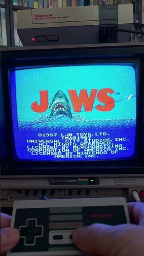 Jaws Intro on the NES! #retrogaming #nintendo #NES #retrocollector