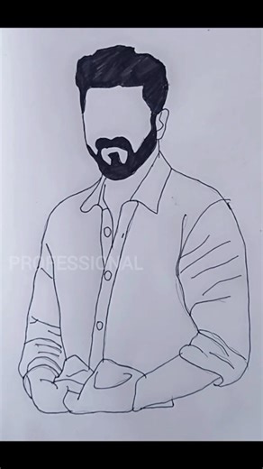 Drawing of thalapathy vijay