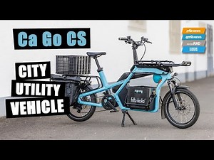 3 Ladeflächen, bis 80 kg Zuladung 💪 Das ist das CA GO CS E-Lastenrad
