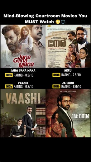 Top 4 Mind-Blowing Courtroom Movies You MUST Watch⚖️ #Shorts