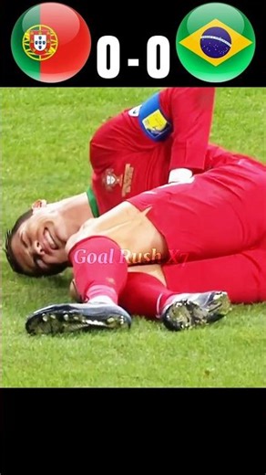 Ronaldo injured 🤕 Portugal vs Brazil world cup 2026 imaginary match 🔥🥶 #football #shorts