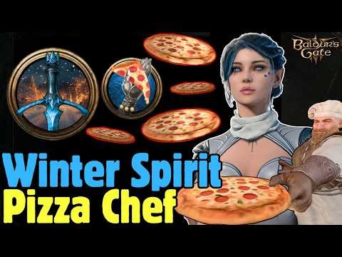 WINTER SPIRIT Bard x PIZZA CHEF Monk Mod Build in Baldur's Gate 3