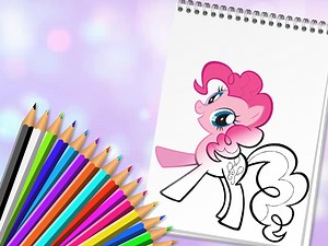Play Cute Pony Coloring Book | Free Online  Games. KidzSearch.com