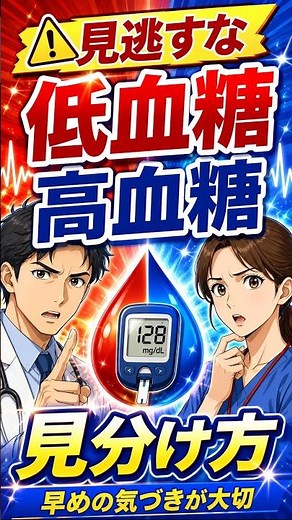 【どっちのサイン？知っておきたい低血糖と高血糖の症状の違いと正しい対処法】◯