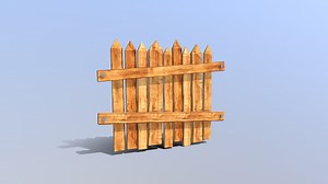 Cartoon Fence - 3D model by shtran