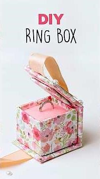DIY Ring Box 💍 | Easy Paper Ring Box Making | Shorts