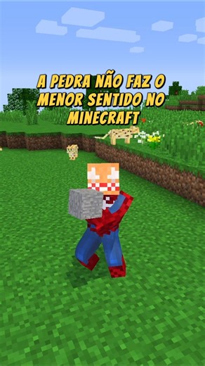 A pedra não faz sentido no Minecraft
