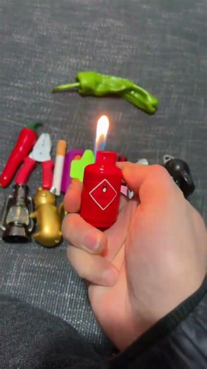 A collection of bizarre lighters! #CreativeLighters #BizarreLighterCollection #PlayWithSomethingNew