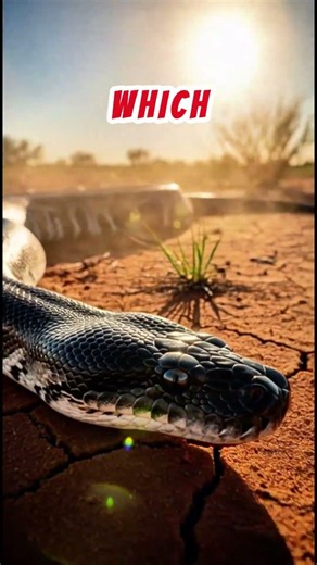 Why Does This Snake Have a Black Head? 🤔