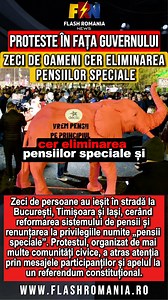 Proteste în fața Guvernului: zeci de oameni cer eliminarea pensiilor speciale și un sistem corect pentru toți 💬✊ Vezi ce i-a scos în stradă! 🔥 #Pensiispeciale #protest #DECLIC #stiri #romania #Societate #Reforma #bucuresti #timisoara #iasi #actualitate #BreakingNews #viralreels | FlashRomania