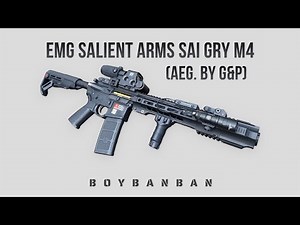 EMG Salient Arms SAI GRY M4 (by G&P) รีวิวปืนยาว AEG สะสม สวยมาก ลายเส้นลิขสิทธิ์ @BOYBB GUN Ep.148