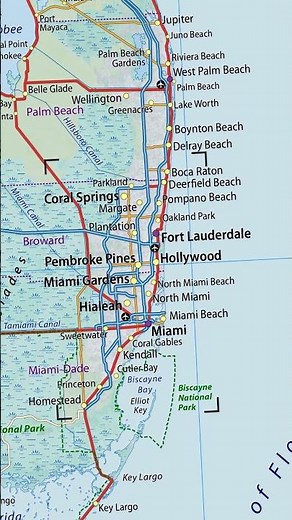 Florida Physical State Map