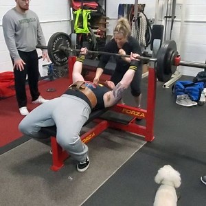 Nate's first time benching with us. He's never benched with this kind of form or technique. Here is 300lbs for a single. This is a 50lb all time pr for him! Not bad for his first day! Congratulations Nate! Incredible job tonight! #Bluecollarbarbell #Mendelsonstrengthsystems #strongwomen #conjugate #powerlifting #squat #bench #deadlift #multiply #girls #longisland #personaltraining #bodybuilding #newyork #igers #athletes #bestteamintheeast #coach #cantfakestrength #fitness #strengthtraining #inze