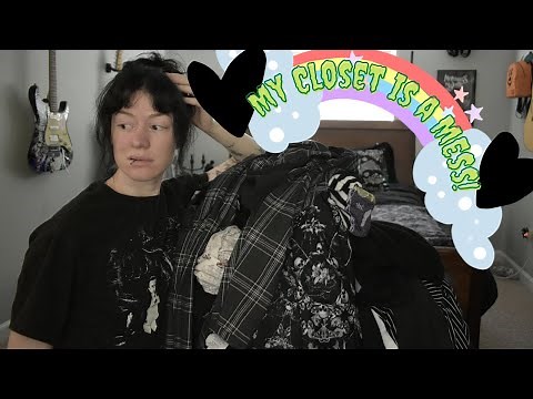 CLEANING OUT MY 🦇GOTH🦇 CLOSET | Let's Get Organized!