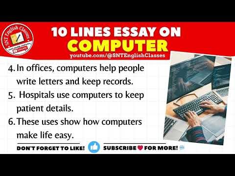 10 Lines Essay on Computer | 10 Lines on Computer | Essay on Computer 10 Lines